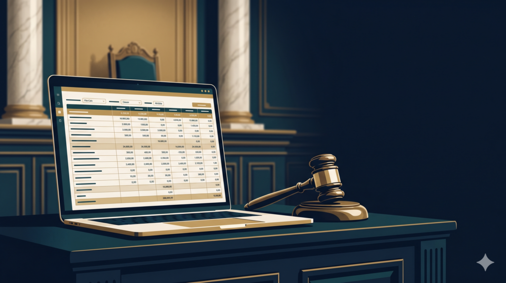 Juiz exigindo formato PJe-Calc em planilha de cálculos trabalhistas